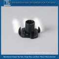 Good Fasteners Black Oxide Steel Stamped 4 Prongs T-Nut